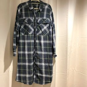 Forever 21 Plaid Shirt Dress